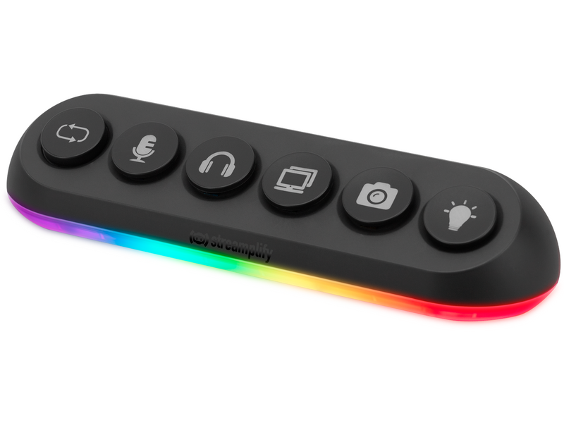 Streamplify HUB DECK 5 Slot RGB 12V USB-Hubs - USB 3.0 - 5 - Schwarz