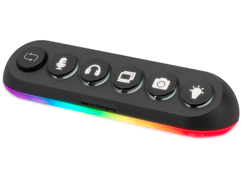 Streamplify HUB DECK 5 Slot RGB 12V USB-Hubs - USB 3.0 - 5 - Schwarz