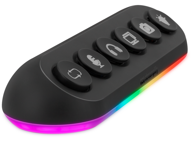 Streamplify HUB DECK 5 Slot RGB 12V USB-Hubs - USB 3.0 - 5 - Schwarz