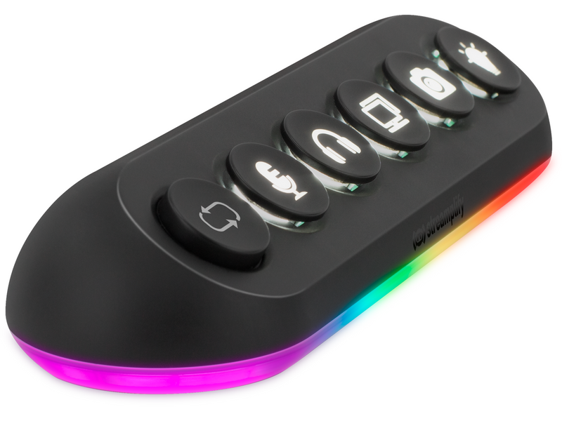 Streamplify HUB DECK 5 Slot RGB 12V USB-Hubs - USB 3.0 - 5 - Schwarz