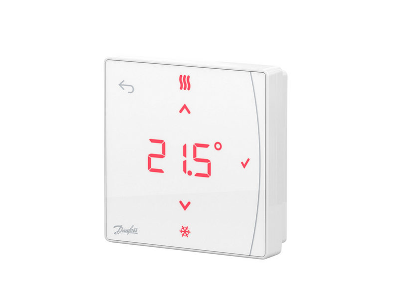 Danfoss Icon2 RT wireless room thermostat w/display and infrared floor sensor w/mounting