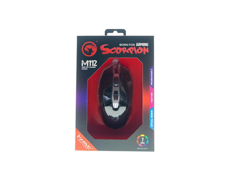 Marvo Gaming Marvo M112 - Gaming Maus (Schwarz)