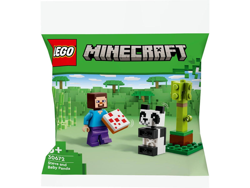 LEGO Minecraft 30672 Steve mit Baby-Panda