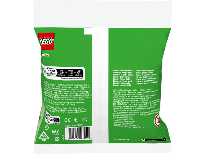 LEGO Minecraft 30672 Steve mit Baby-Panda