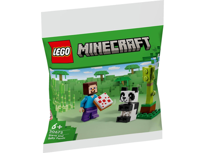 LEGO Minecraft 30672 Steve mit Baby-Panda