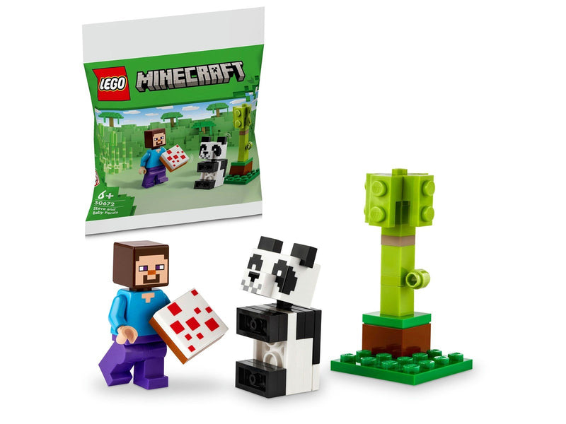 LEGO Minecraft 30672 Steve mit Baby-Panda
