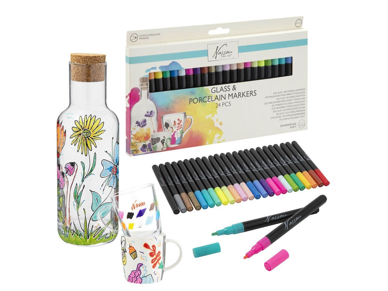 Nassau Glass and Porcelain Markers 24 pcs.