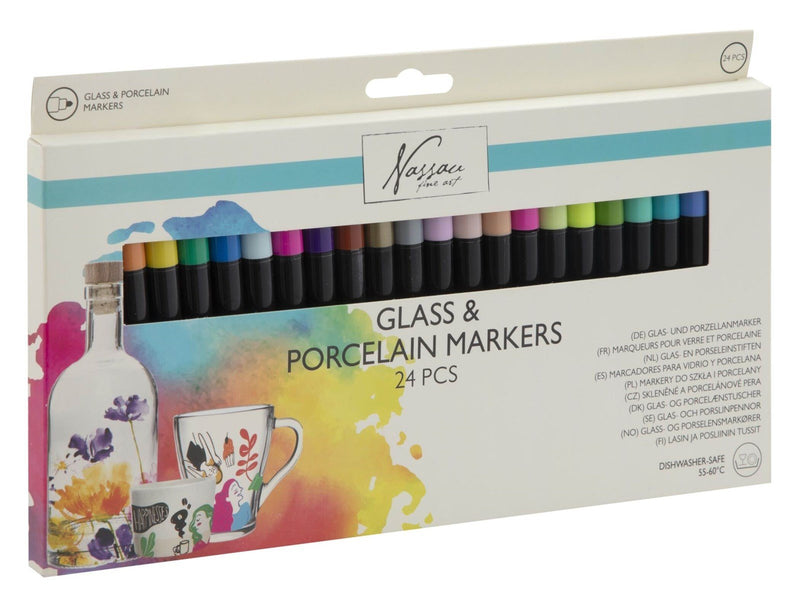 Nassau Glass and Porcelain Markers 24 pcs.