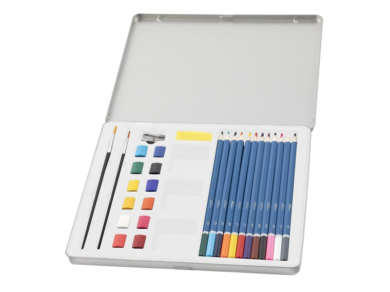 Nassau Aquarel painting set 28 pcs. in tin box