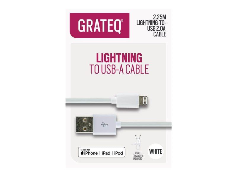 Grateq Lightning cable - MFI Certified - 2.25 m