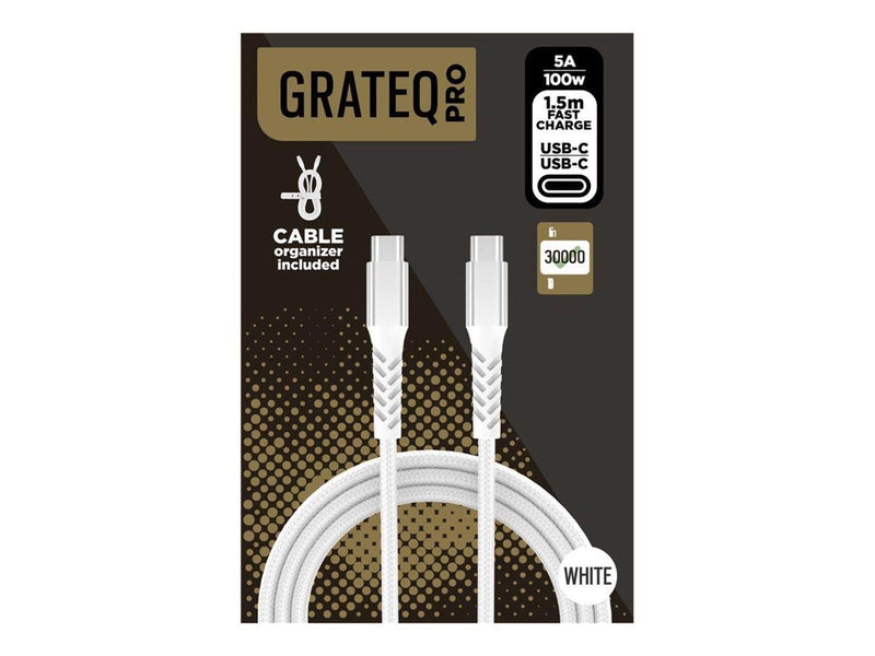 Grateq PRO - USB-C cable - 24 pin USB-C to 24 pin USB-C - 1.5 m