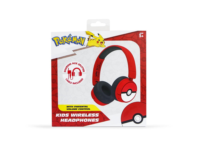 OTL Pokémon Poké Ball Kids Wireless Headphones with Parental Volume Control