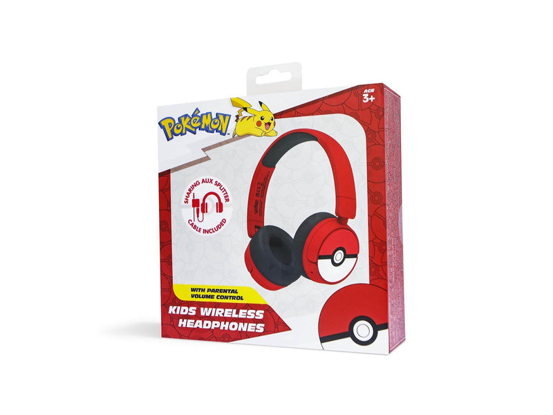 OTL Pokémon Poké Ball Kids Wireless Headphones with Parental Volume Control
