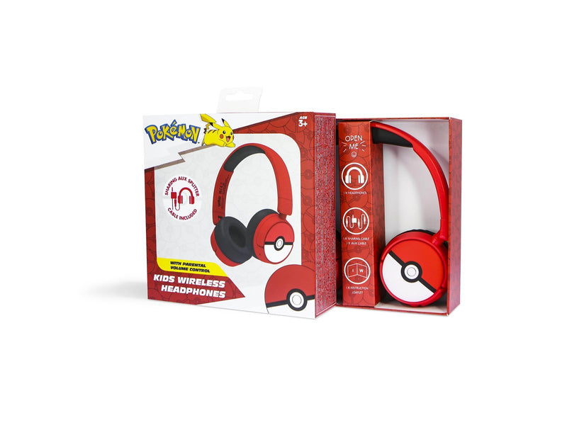 OTL Pokémon Poké Ball Kids Wireless Headphones with Parental Volume Control