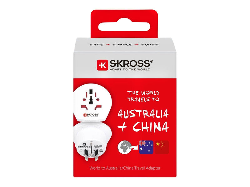 SKross Country Travel Adapter World to Australia/China