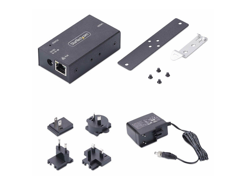 StarTech.com Serial to Ethernet Adapter IP LAN to RS232 DB9 Converter - device server - PoE - TAA Compliant