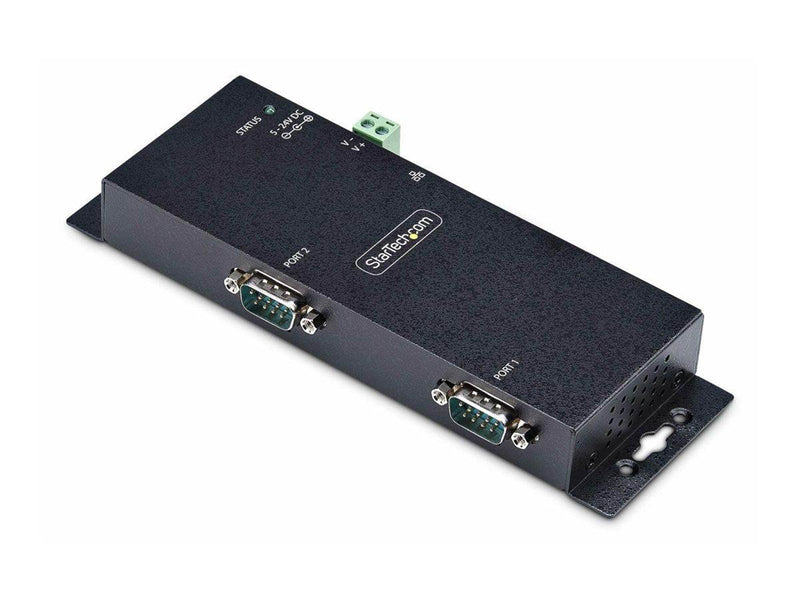 StarTech.com 2P Serial to Ethernet Adapter IP LAN to RS232 DB9 Converter - device server - TAA Compliant