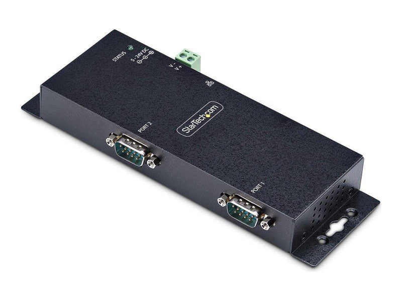 StarTech.com 2P Serial to Ethernet Adapter IP LAN to RS232 DB9 Converter - device server - TAA Compliant
