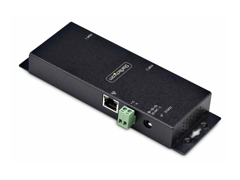 StarTech.com 2P Serial to Ethernet Adapter IP LAN to RS232 DB9 Converter - device server - TAA Compliant