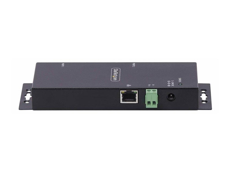 StarTech.com 2P Serial to Ethernet Adapter IP LAN to RS232 DB9 Converter - device server - TAA Compliant