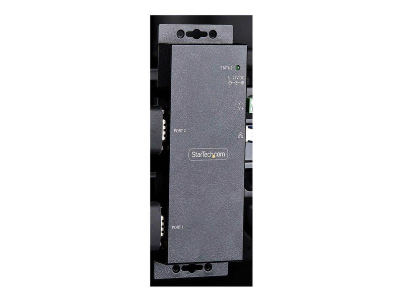StarTech.com 2P Serial to Ethernet Adapter IP LAN to RS232 DB9 Converter - device server - TAA Compliant