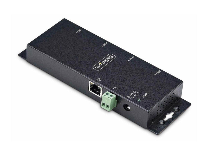 StarTech.com 4P Serial to Ethernet Adapter IP LAN to RS232 DB9 Converter - device server - TAA Compliant