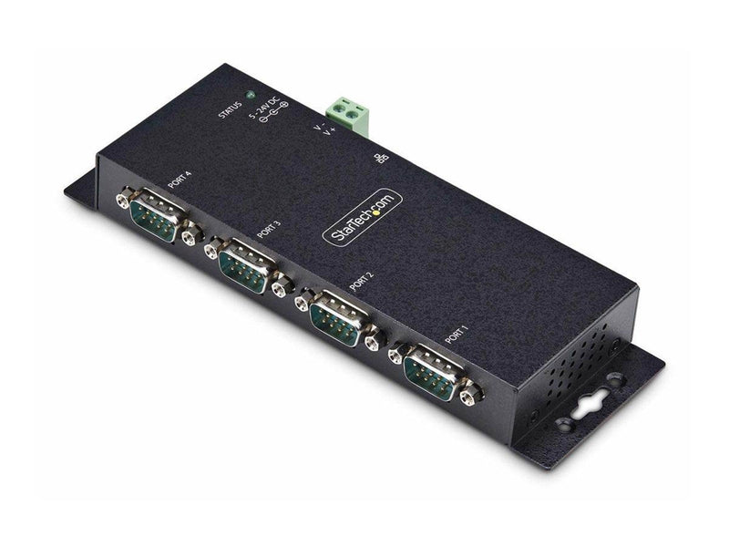StarTech.com 4P Serial to Ethernet Adapter IP LAN to RS232 DB9 Converter - device server - TAA Compliant
