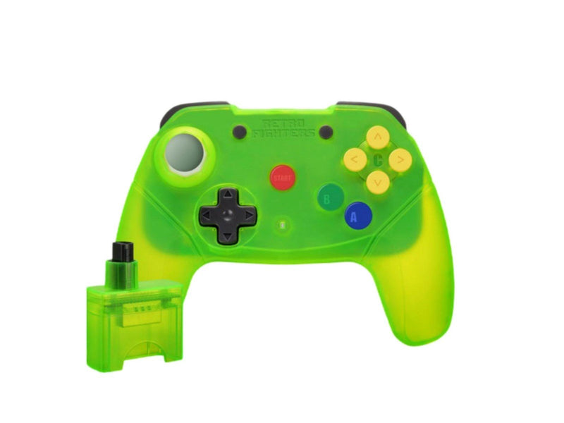 Retro Fighters Brawler64 2.4G - Extreme Green - Wireless Controller - Nintendo 64