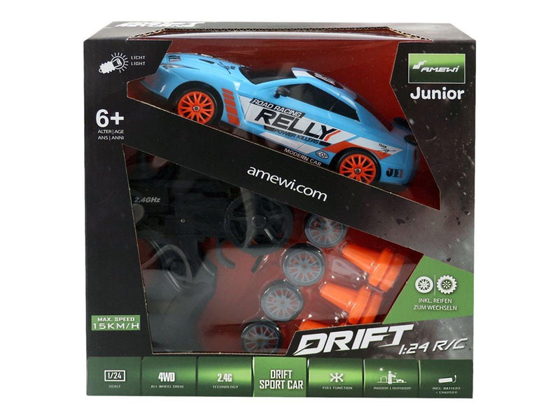 Amewi Drift Sport Car 1:24 Blue 4WD 2.4GHz RTR