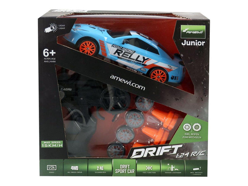Amewi Drift Sport Car 1:24 Green 4WD 2.4GHz RTR