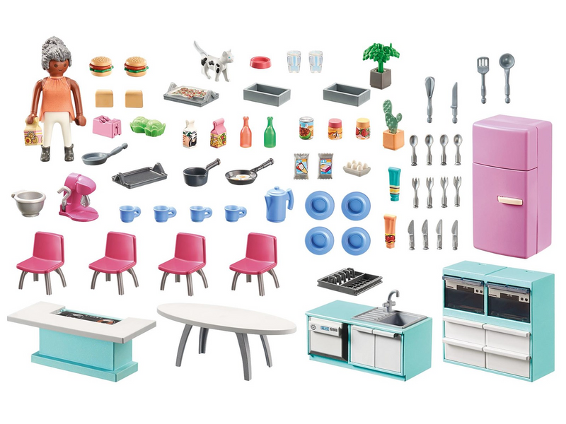 Playmobil Serie - Kitchen with Dining Place