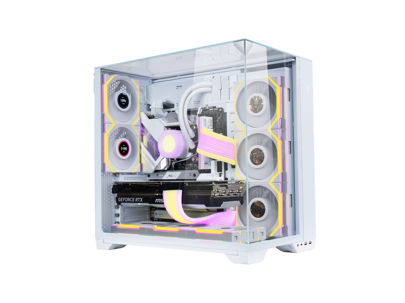 Lian Li UNI FAN SL Wireless LCD Reverse 3 pack White - Gehäuselüfter - 120mm - Weiß mit RGB-Beleuchtung - 29 dBA