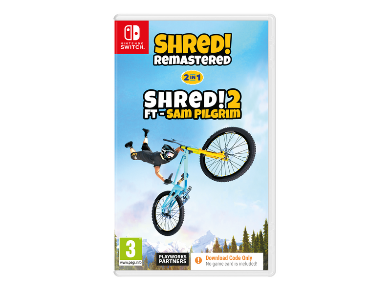 Shred! Remastered + Shred! 2 - ft Sam Pilgrim (Code in a Box) - Nintendo Switch - Rennspiel - PEGI 3