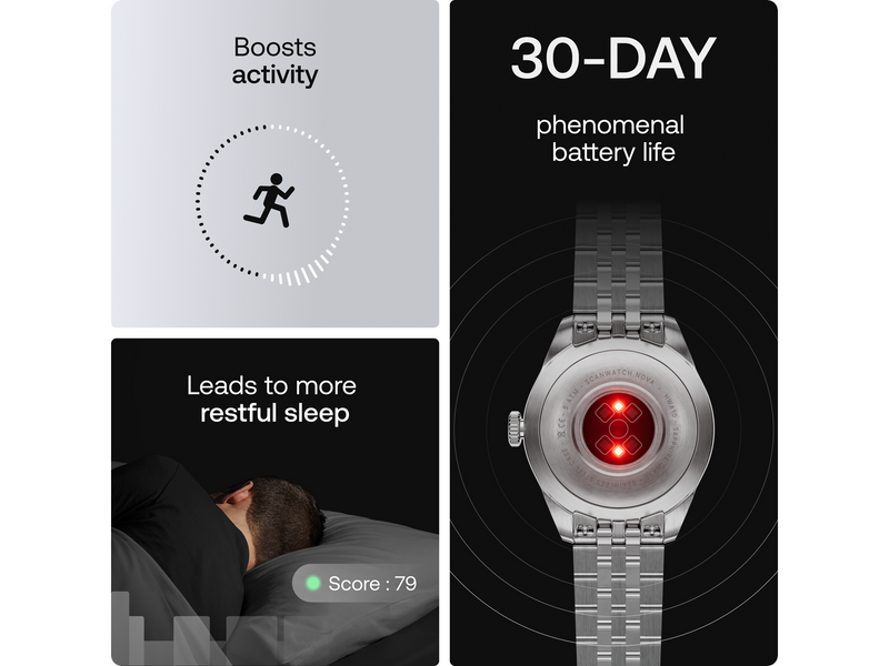 Withings ScanWatch Nova Brilliant Edition 39mm - Titanium Silver