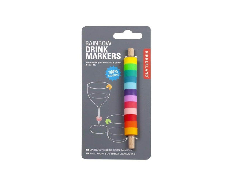 Kikkerland Rainbow Drink Markers (BA86)