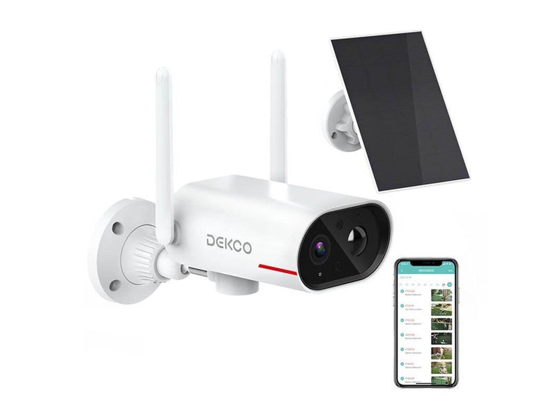 DEKCO IP Outdoor camera with solar panel DC8L