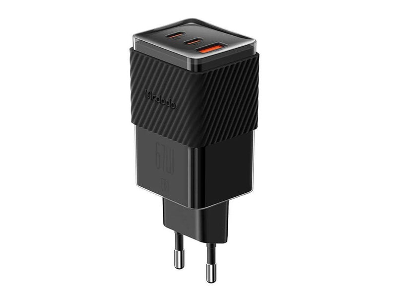 Mcdodo Charger GaN 65W CH-1501 2x USB-C USB-A (black)