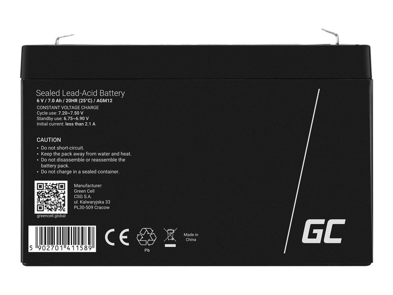 Green Cell - UPS battery - Sealed Lead Acid (SLA) - 7 Ah