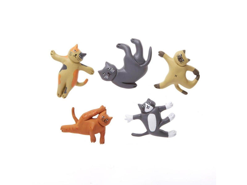 Kikkerland Cat Yoga Magnets (MG89)