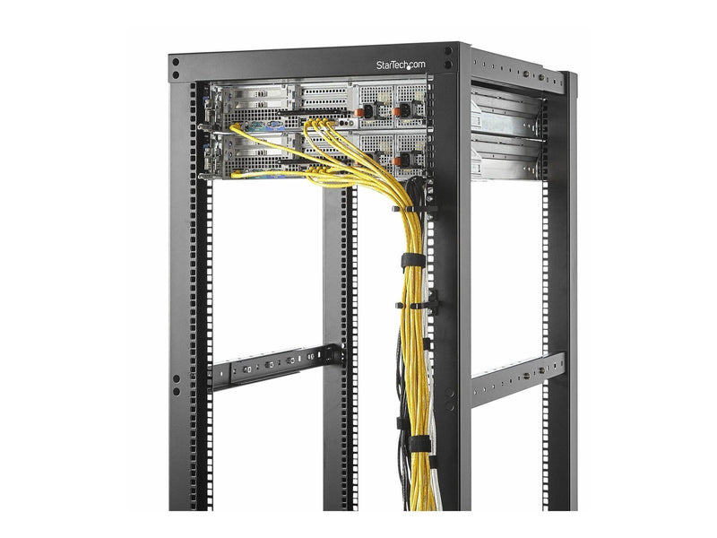 StarTech.com 5-Pack 1U Vertical Cable Management D-Ring Hooks Cable Manager For 19" Server Racks/Cabinets Network Rack Wire Orga