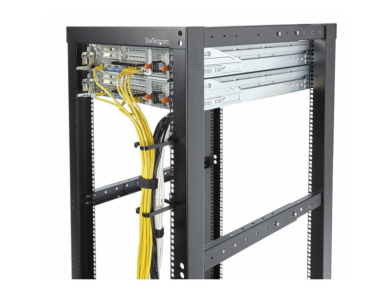 StarTech.com 5-Pack 1U Vertical Cable Management D-Ring Hooks Cable Manager For 19" Server Racks/Cabinets Network Rack Wire Orga