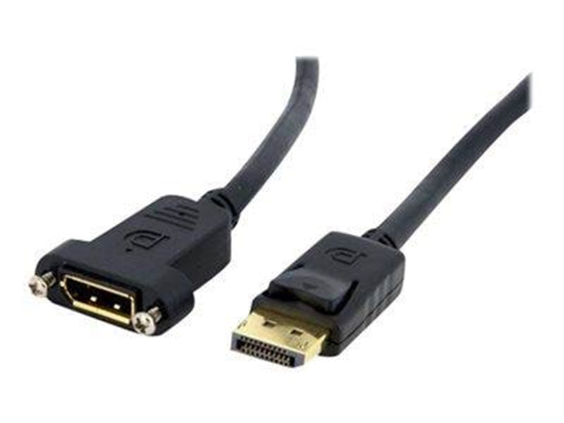 StarTech.com 3 ft. (0.9 m) Displayport Male to Female Cable - Mounting - Latched Connectors - DisplayPort - DP Monitor Cable (DP