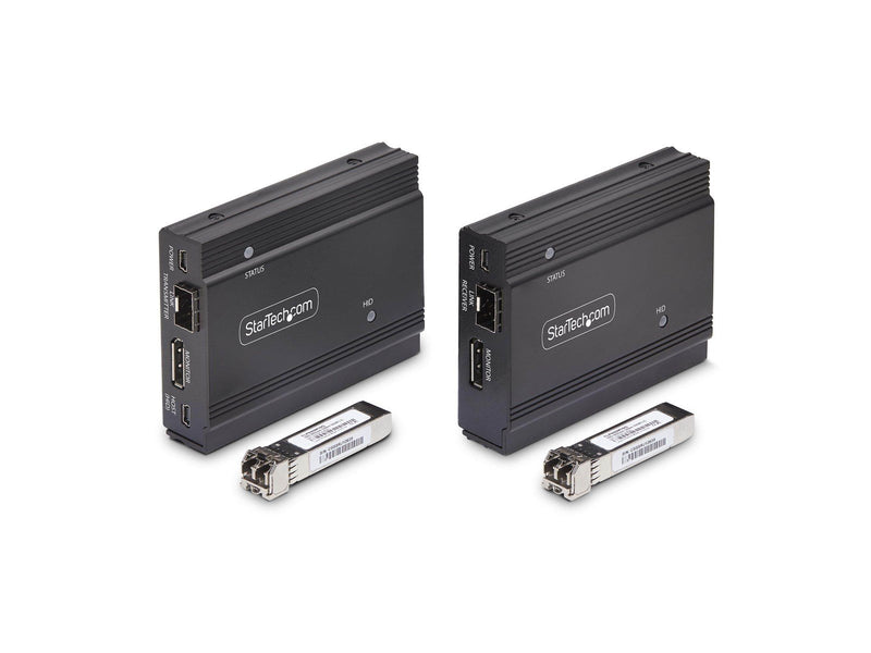 StarTech.com FD121-KVM-EXTENDER DisplayPort KVM Extender over Fiber Optic 4K 60Hz Console Extender Kit Up to 300m