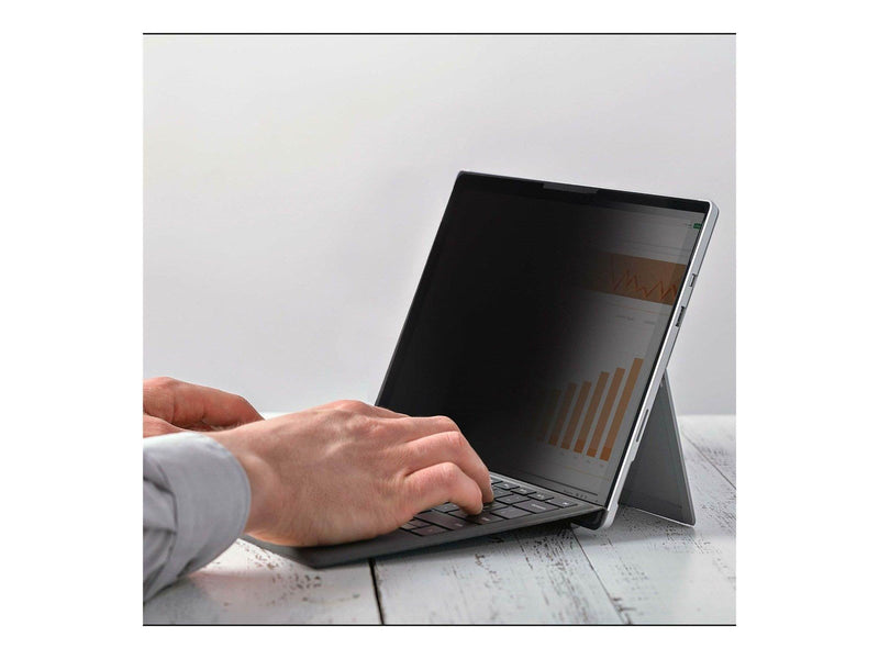 StarTech.com 4-Way 12.4in Surface Laptop Go 1/2/3 Privacy Screen Filter Portrait/Landscape Touch-Enabled +/- 30 Deg. View Blue L