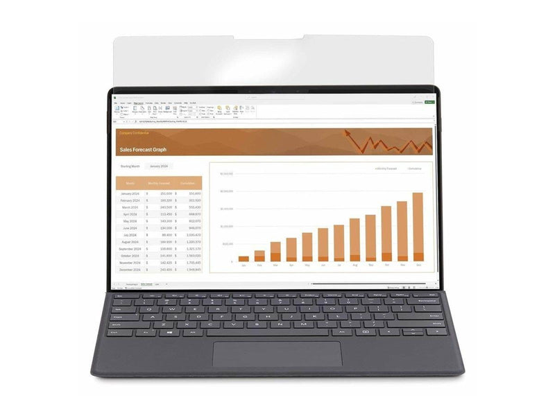 StarTech.com 4-Way 12.4in Surface Laptop Go 1/2/3 Privacy Screen Filter Portrait/Landscape Touch-Enabled +/- 30 Deg. View Blue L