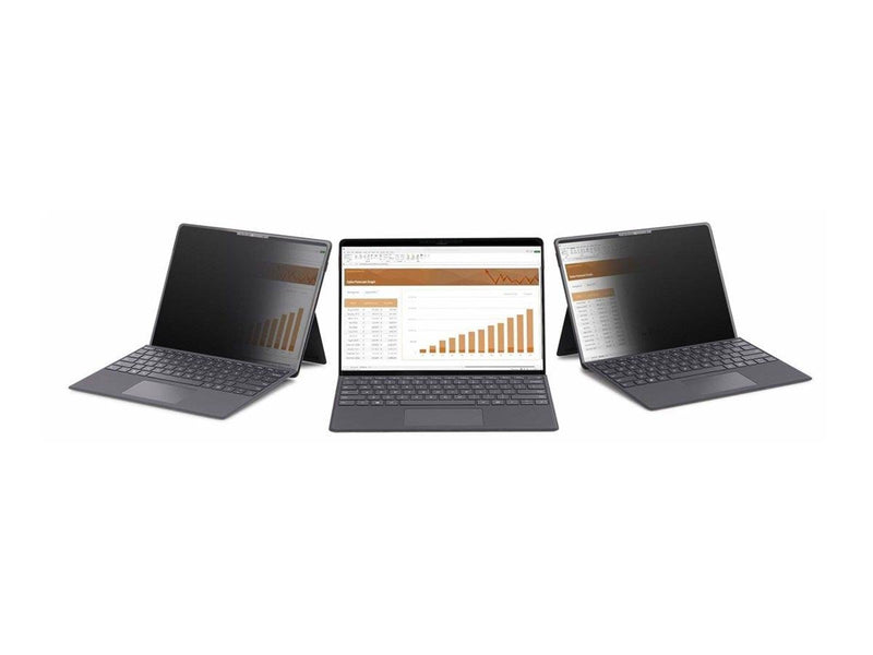 StarTech.com 4-Way 12.4in Surface Laptop Go 1/2/3 Privacy Screen Filter Portrait/Landscape Touch-Enabled +/- 30 Deg. View Blue L