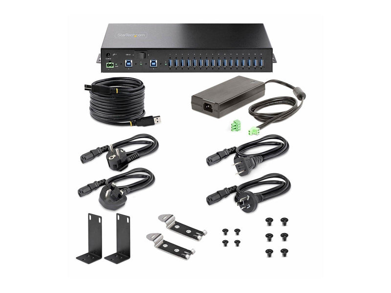 StarTech.com S5G16AINDS-USB-A-HUB USB-Hubs - USB 3.2 - 16 - Schwarz