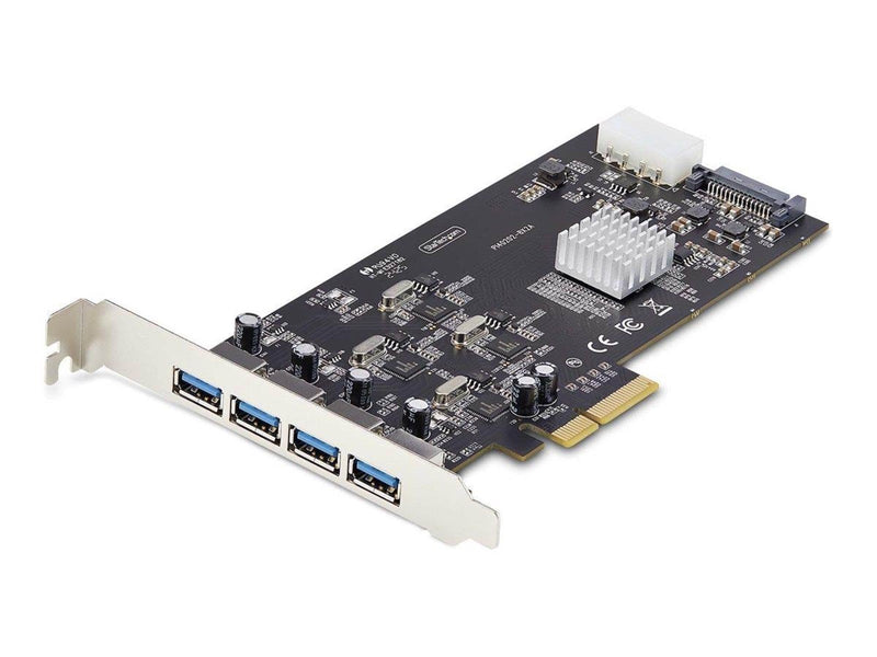 StarTech.com 4-Port USB-A PCIe Card USB 3.2 5Gbps 4x USB Controllers - USB adapter - PCIe 2.0 x4 - USB 3.2 Gen 1 x 4