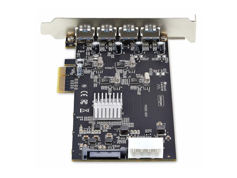 StarTech.com 4-Port USB-A PCIe Card USB 3.2 5Gbps 4x USB Controllers - USB adapter - PCIe 2.0 x4 - USB 3.2 Gen 1 x 4