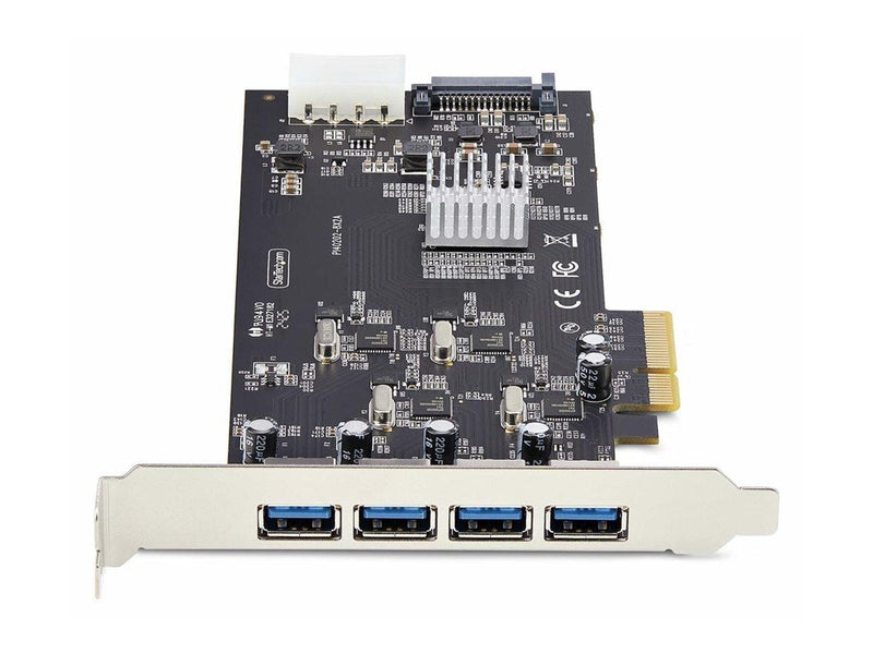 StarTech.com 4-Port USB-A PCIe Card USB 3.2 5Gbps 4x USB Controllers - USB adapter - PCIe 2.0 x4 - USB 3.2 Gen 1 x 4